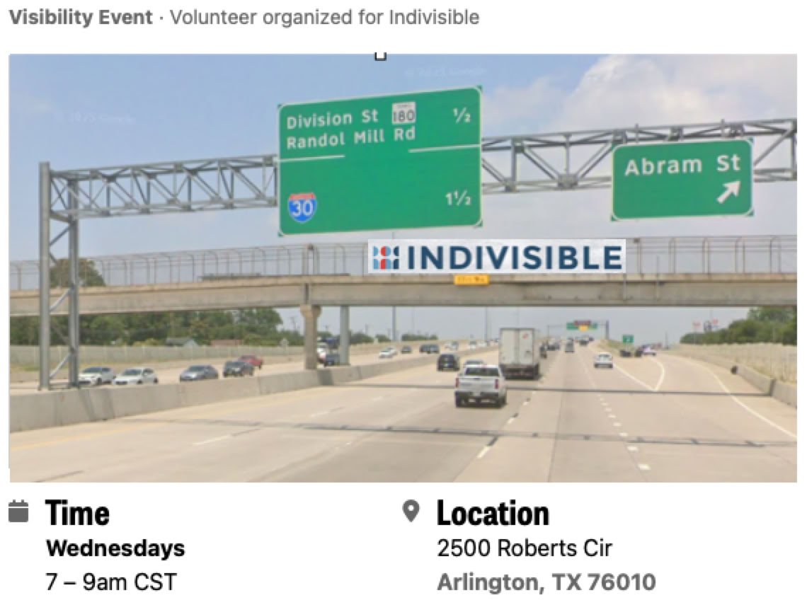 Bridge Protest - 360 and Roberts Circle